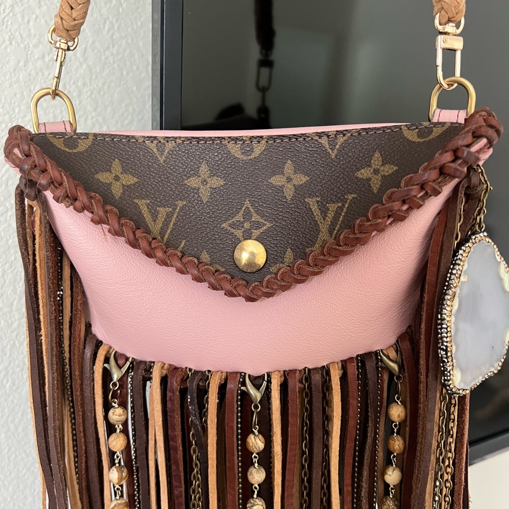 Vintage Boho Fringe Louis Vuitton Mini Purse